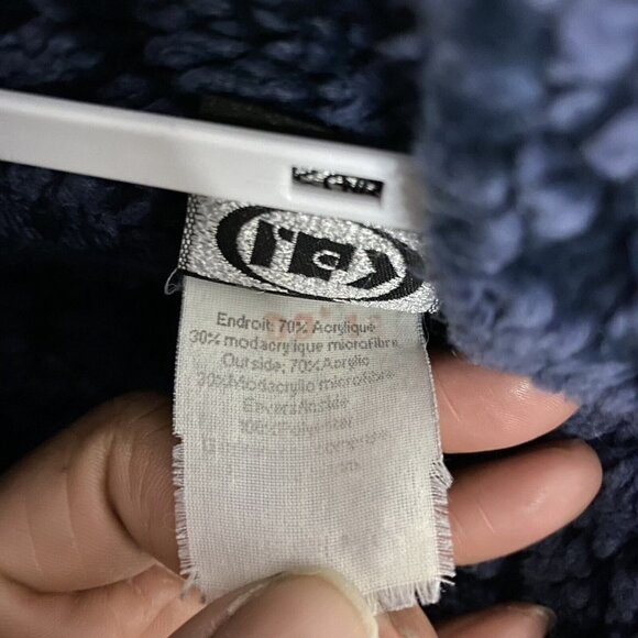 Louis Garneau Women's 1/4 Zip Royal Blue Fleece Pullover Sweater - Picture 8 of 8